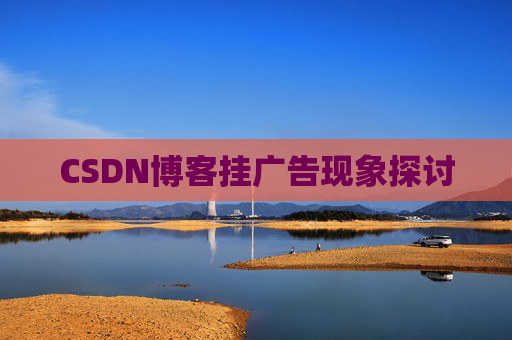 CSDN博客挂广告现象探讨